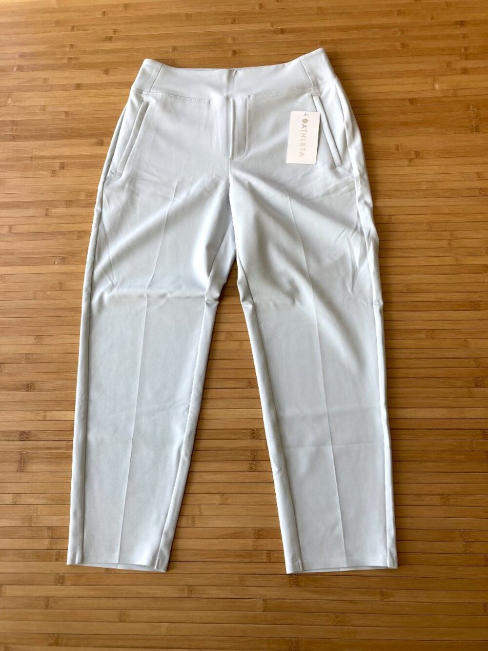 Athleta Endless High Rise Pants Activewear Womens 8 Snowfall Blue NWT